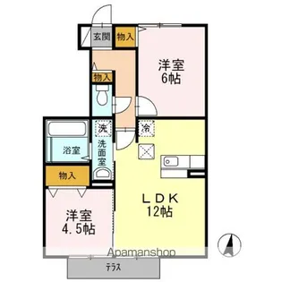 プロシード青葉台 A【1階】の間取り