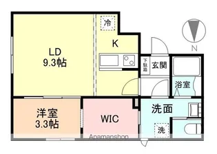 グランスイート森 A棟【2階】の間取り