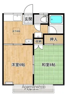 メゾンビィーズ【103号室】の間取り