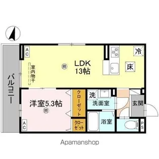 ボヌールメゾンkasugaⅡ【1階】の間取り