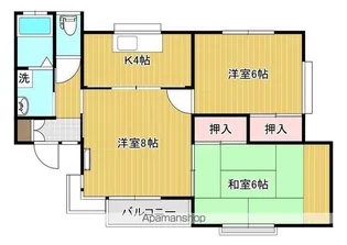 メゾン高屋敷【203号室】の間取り