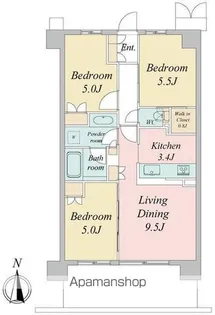トラープランド蒼麗館【5階】の間取り