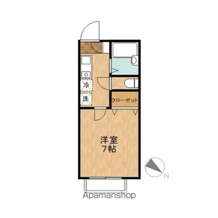 エクセレントハイム【1階】の間取り