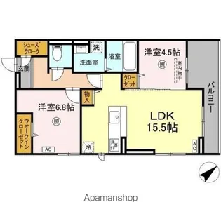 プラーナ【2階】の間取り