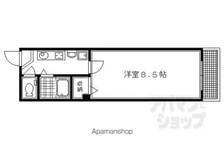 ウッドテック國松【305号室】の間取り