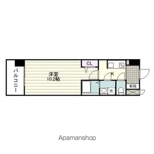 SーRESIDENCE新町AGOG【1004号室】の間取り