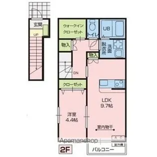 PEIXES陽(ペイシスハル)【2階】の間取り