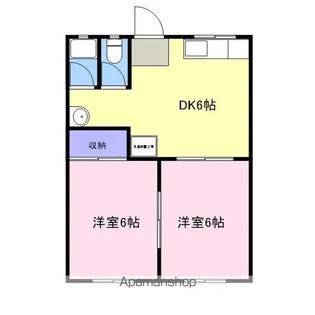アジュール塩冶南【101号室】の間取り
