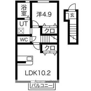 プリエール ヴェリテ【2階】の間取り