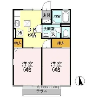 モンパレナス【1階】の間取り