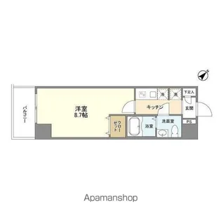 アルファコート王子2【4階】の間取り