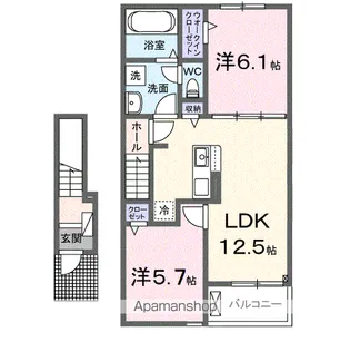 グランノーブル【2階】の間取り