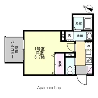 ベイルーム海老名エルデ【3階】の間取り
