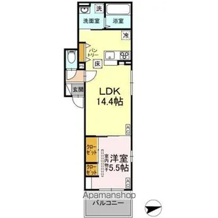 アリビオ【1階】の間取り
