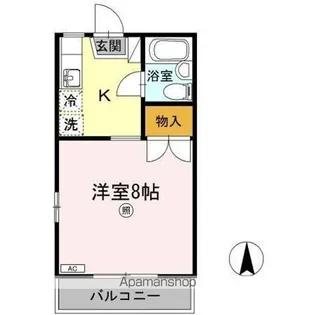 第2メールブルー【1階】の間取り