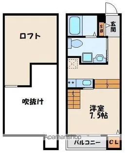 メルヴェーユ和白【2階】の間取り