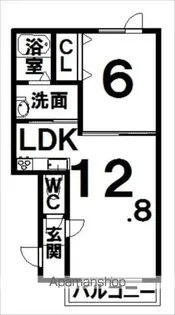 ORANGE COUNTY(オレンジ カウンティ)【3階】の間取り