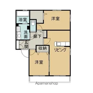 YUME A【201号室】の間取り