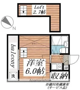 TWINB【2階】の間取り