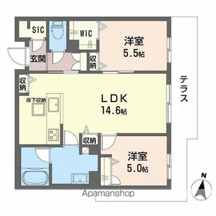 オーバチュア【1階】の間取り