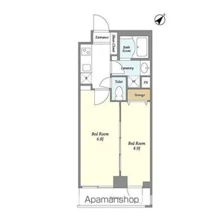 ミュプレ渋谷【2階】の間取り