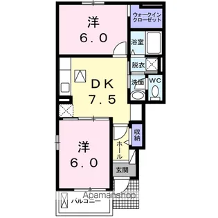 スタイル・カーサ【1階】の間取り