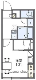 レオパレス箱館【204号室】の間取り
