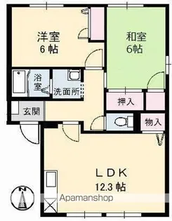 エクセル・メゾン A棟【2階】の間取り