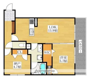 シャーメゾン ポラリスA【1階】の間取り