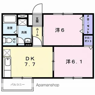 オリゾン E A棟【2階】の間取り