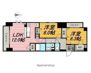 エスティメゾン錦糸町Ⅱ【12階】の間取り