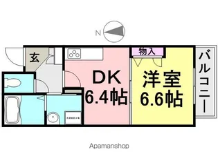 SHAMAISON MELODY【103号室】の間取り