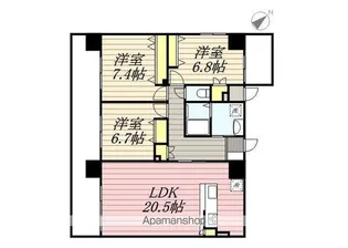 リアン【9階】の間取り