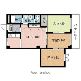 セントラガーデン【2階】の間取り