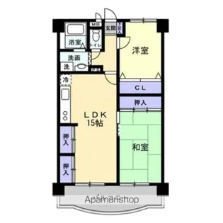 プラセル藤川【405号室号室】の間取り