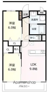 PRIME COURT【3階】の間取り
