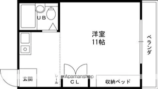 長瀬駅前マンション【2階】の間取り