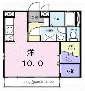 カムフォタブル スペース K【1階】の間取り
