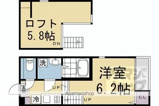 ハーモニーテラス淀下津町 II【201号室】の間取り