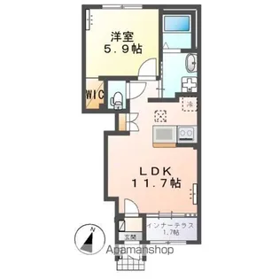 アーバンスカイ【1階】の間取り