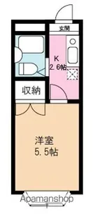 エクセル河辺【302号室】の間取り