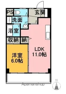 N&S【3階】の間取り