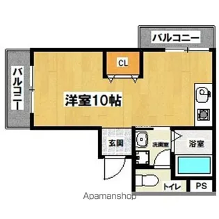 大阪府大阪市東住吉区矢田2丁目【マンション】の間取り