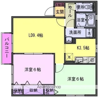 カーサ・アンダンテ【1階】の間取り