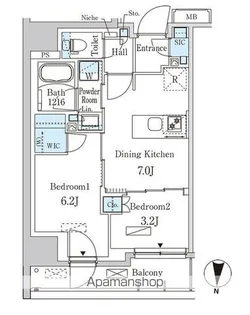 パークアクシス両国スクエア【11階】の間取り