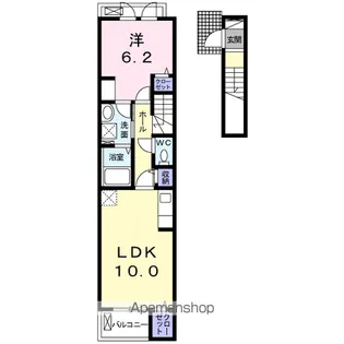 パルデメール【2階】の間取り
