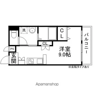 ラピスグローリー【203号室】の間取り