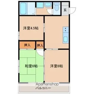 GTコーポ【1階】の間取り