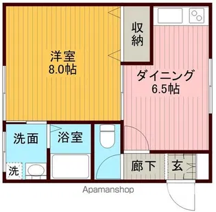 コーポ佐藤【203号室】の間取り