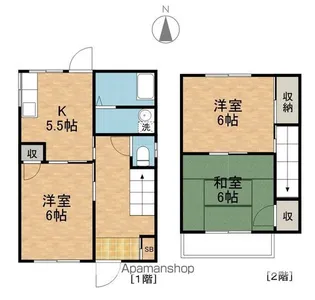 高野様貸家【東号室】の間取り